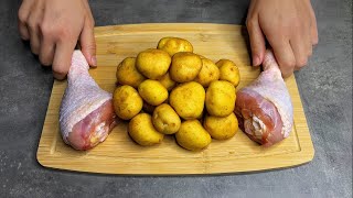 Just potatoes and chicken! A quick and easy dinner for the whole family!