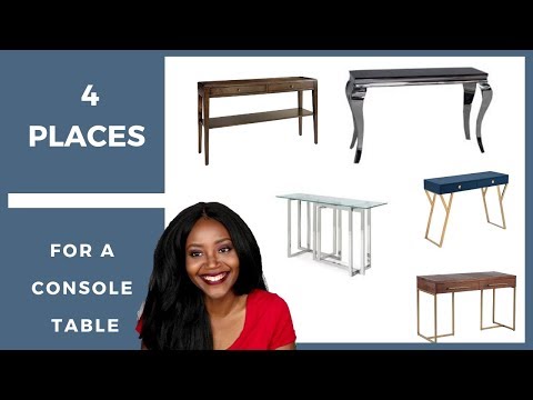4 Places to put a Console Table