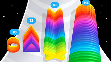 SLINKY TOYS 3D - Level Up Color Circles (ASMR Gameplay)