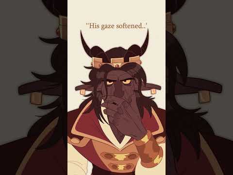 HIS GAZE SOFTENED|