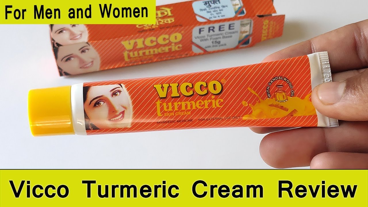 Vicco Turmeric Cream Review in Hindi Natural Skin Care YouTube