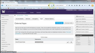 Add Menu Items to Canvas Navigation Bar