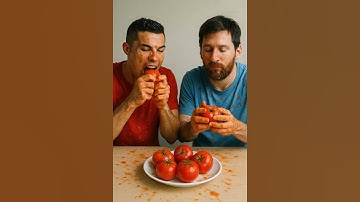 Squid Game Ronaldo Messi Edible Tomatoes AI Eating Asmr  #squidgame #squidgame2 #eating #asmr #ai