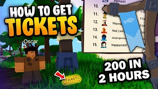 NEW* How to get Tickets (Fishing Festival) in Roblox Islands (Skyblock)