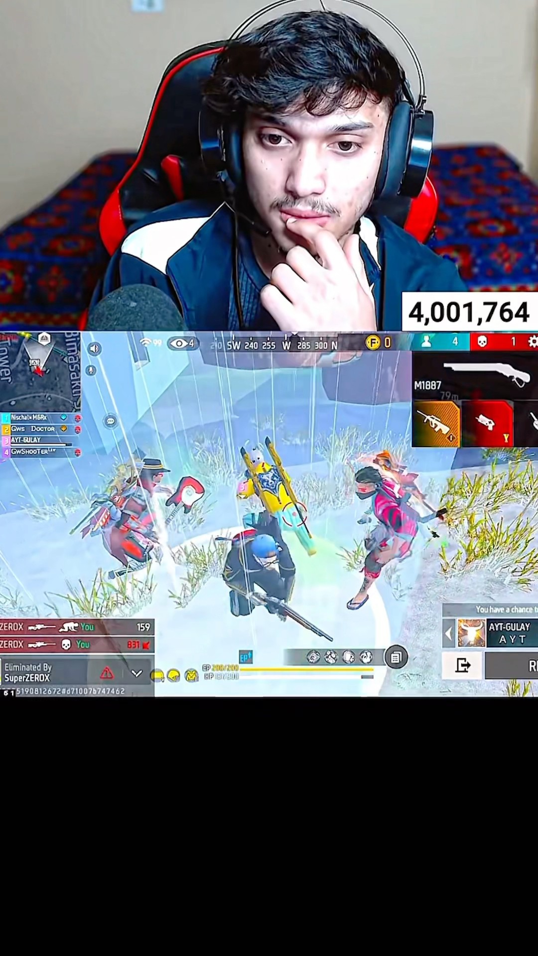 Healing Battle ?with Gtk, Ns Twins, Zerox Ff ? Last Zone ? Must Watch #short #shorts #gwshooter