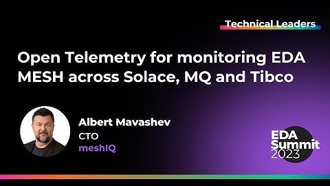 Open Telemetry for monitoring EDA MESH across Solace, MQ and Tibco