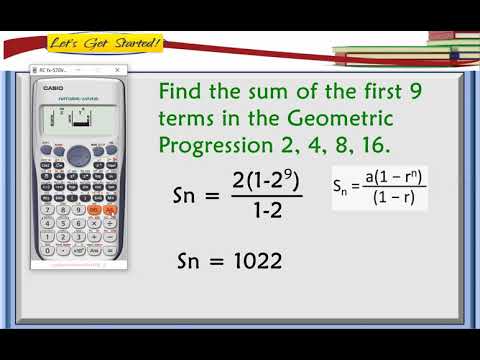 (calculator technique)Sum of Geometric progression