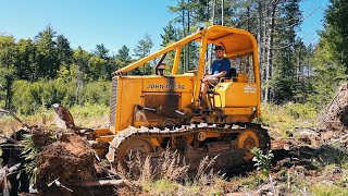 1987 John Deere 450E Long Track bulldozer