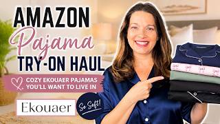 Amazon Pajama Try-On Haul | Cozy Ekouaer Pajamas You'll Want to Live In