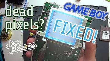 DMG Pixel Fix! Repairing vertical lines of dead pixels on an original Game Boy LCD