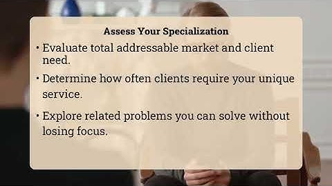 Can A Consulting Service Offering Be Too Specialized?