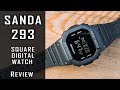 Sanda 293 digital square watch review #gedmislaguna #watchreview #sanda #sandawatch