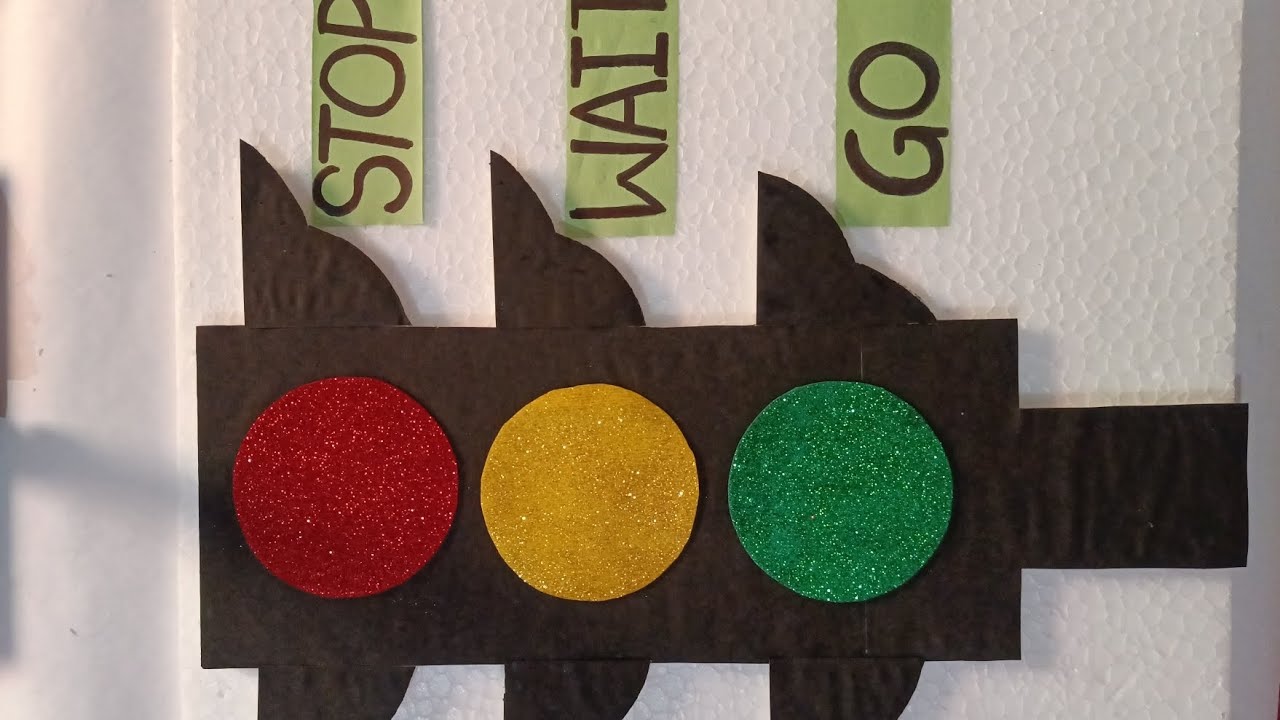 π¦ how to make traffic light model||traffic rules||project ...