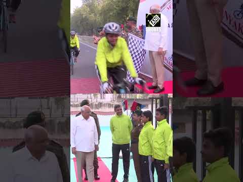 Gujarat CM Bhupendra Patel flags off NCC’s ‘Mahila Shakti Ka Abhedya Safar’ Cycle Rally