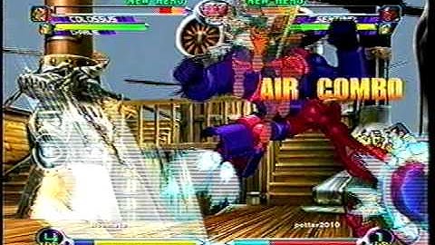 MvC2 Online (360): Brett (Mag/Col/Cha) vs Harry (Storm/Sent/Cab) 1 .:10.10.09:.