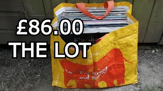 I paid £86.00 for this large bag of records #records #vinyl