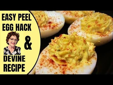 Easy Peel Egg Recipe and Deviled Eggs, Mama's Best Southern Cooking