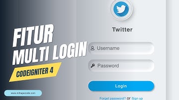 Membuat Fitur Multi Login Sederhana Menggunakan PHP Codeigniter | Codeigniter 4 tutorial [HD]