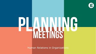 Planning Meetings