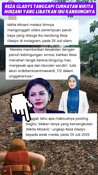 Reza Gladys tanggapi curhatan Nikita Mirzani yang libatkan ibu kandungnya #coldplay #imaginedragons