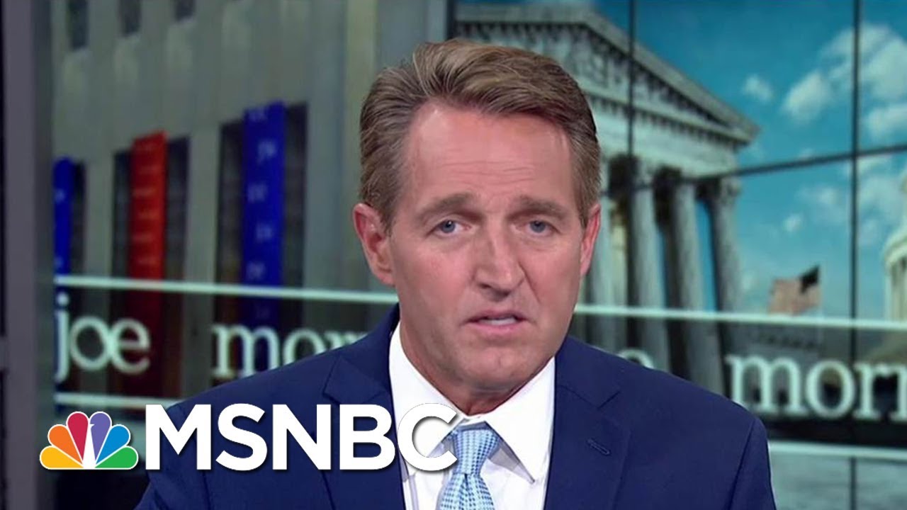 Sen. Jeff Flake takes on Republican 'denial' over President Trump and the ...