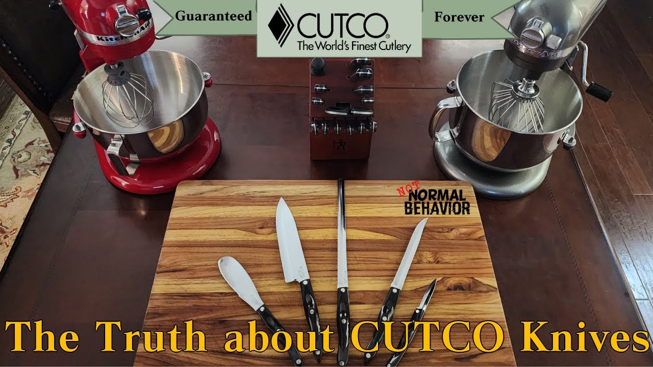 Cutco 21 Piece Kitchen Knife Set with Cherry Finish Oak Block, 8 Table  Knives, Paring Knife, Trimmers, Santoku Chopper Chef Knife, Carver, Slicer