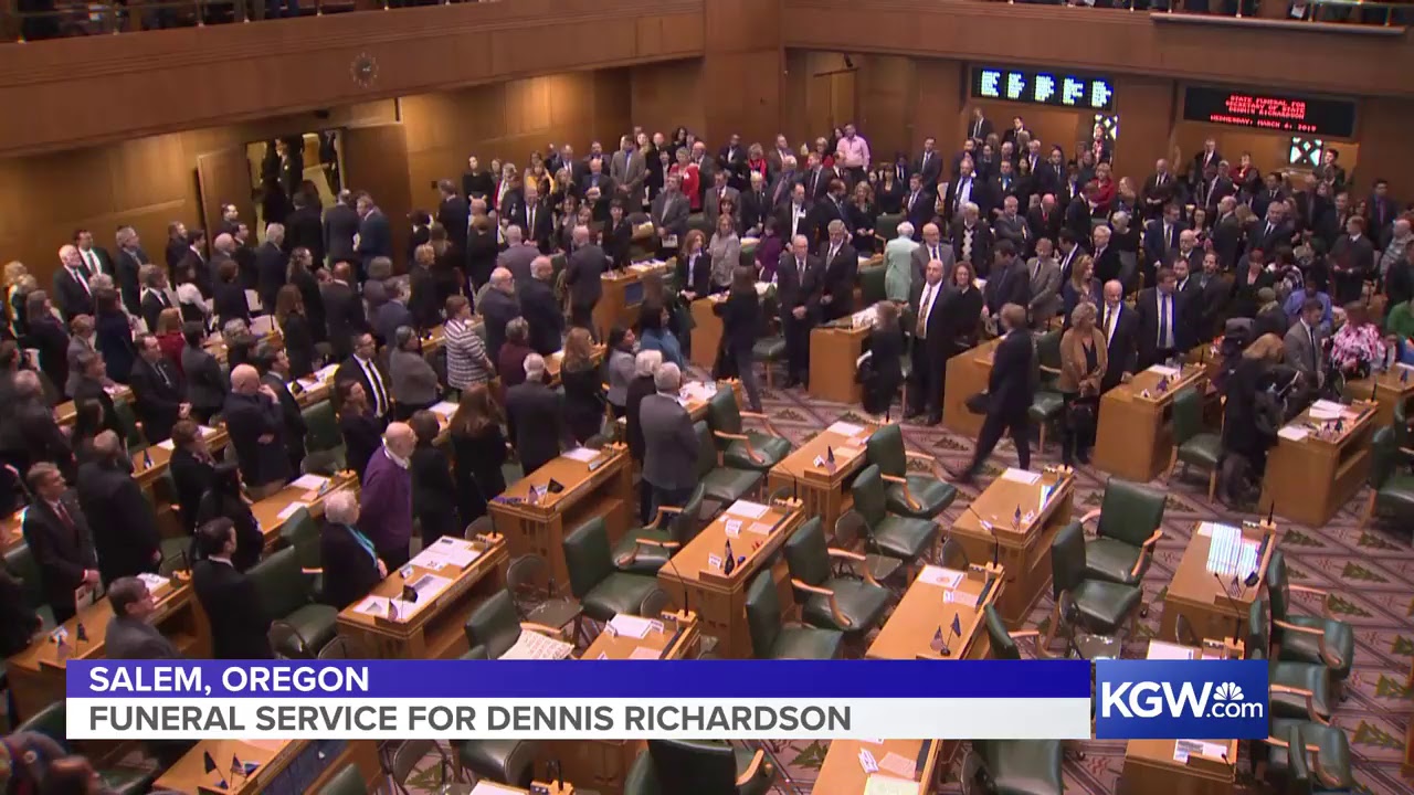 Funeral service for late Oregon Secretary of State Dennis Richardson