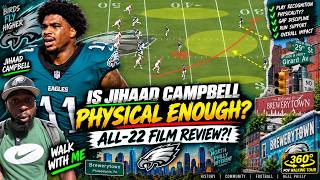 Eagles Study: Is Jihaad Campbell PHYSICAL ENOUGH | 360 POV Walking Tour in North Philly!