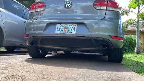 Mk6 gti muffler & resonator delete (Cold start)