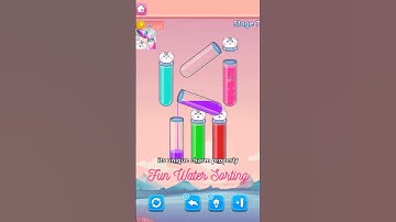 Sort the water in the right color sequences! #watersortpuzzle  #games #shorts