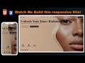 Build a Modern Beauty Brand Website with HTML &amp; CSS | Responsive Landing Page Tutorial