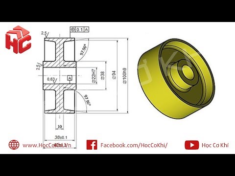 Video [hoccokhi] Đồ án công nghệ chế tạo máy | Hướng dẫn vẽ... - youtube
