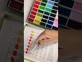 Kuretake Gansai Tambi watercolors swatches
