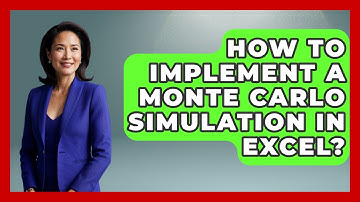 How To Implement A Monte Carlo Simulation In Excel? - Stock and Options Playbook