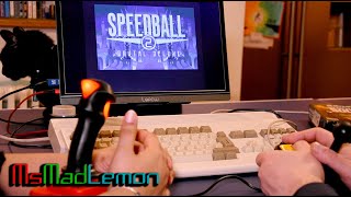 Uni-Joy Speedball 2 And SWOS Amiga Test Play