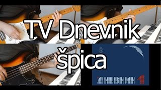 Video thumbnail of "TV Dnevnik špica (1979 - 1992) - guitar cover lesson"