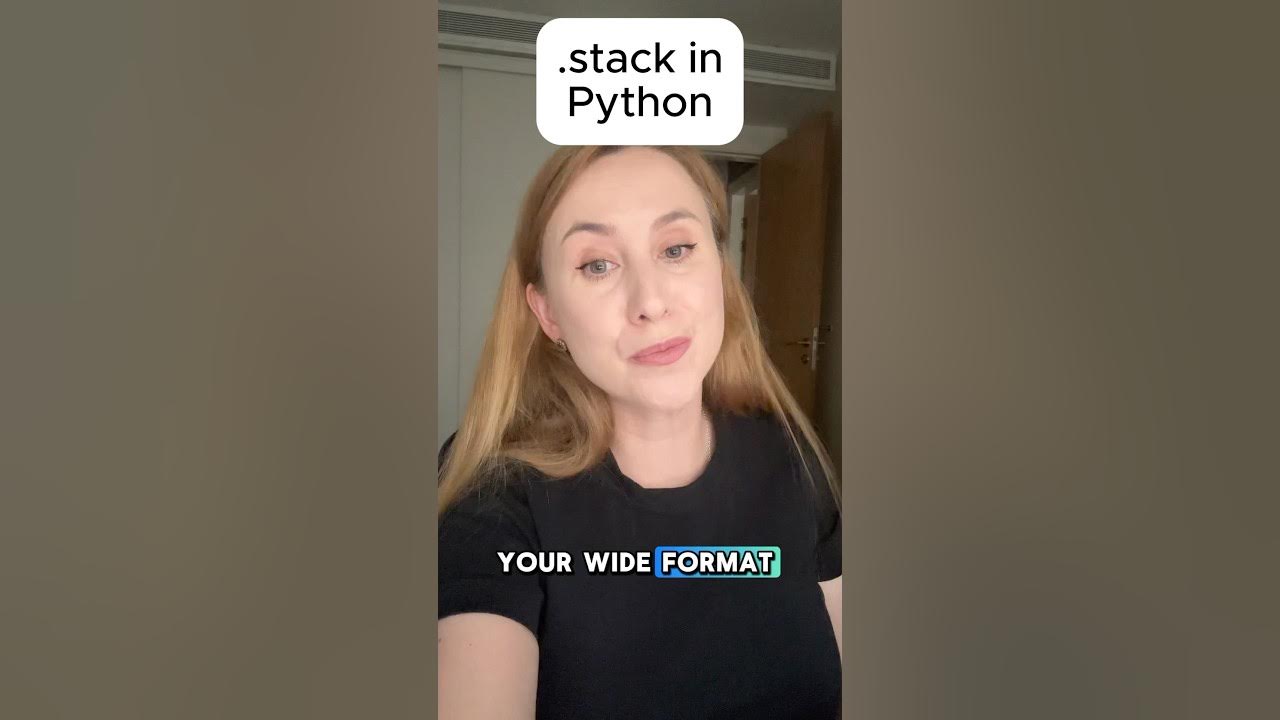 How to stack data in python datascience python pythonprogramming 