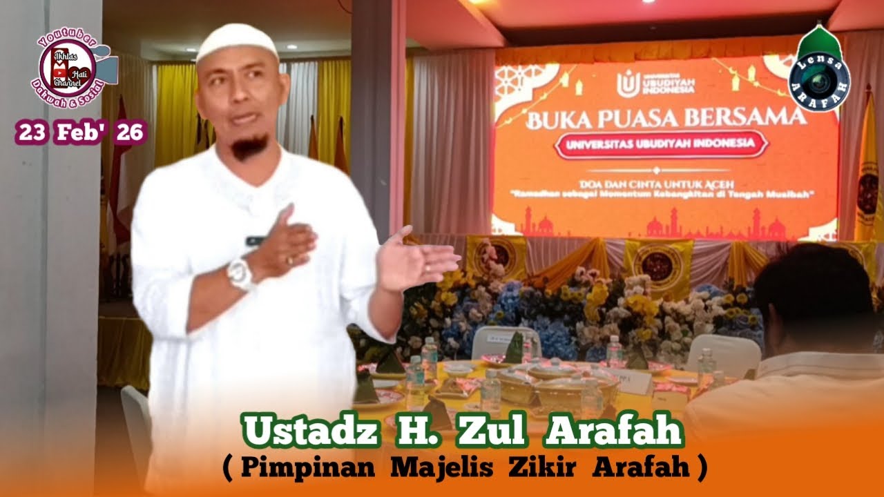 Buka Puasa Bersama di UBUDIYAH... #Ustadz.H.Zul.Arafah.