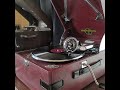 高田 浩吉 ♪白鷺三味線♪ 1954年 78rpm record. Columbia Model No G - 241 phonograph