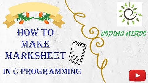 How to make Marksheet in c language || C programming