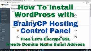 How To Install WordPress with BrainyCP Hosting Control Panel (Create Domain Name Email Address)