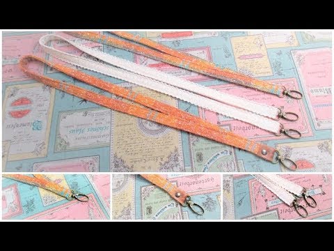 ネックストラップ簡単作り方 Easy Diy Neck Strap Youtube