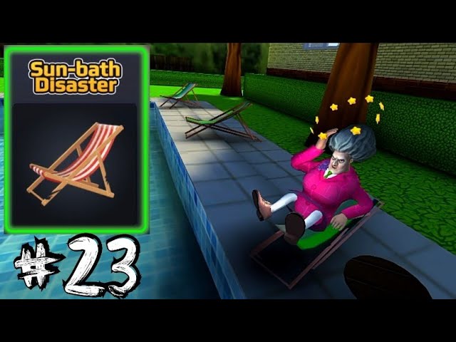 Scary Teacher 3D - Gameplay Walkthrough Part 10 - Sun Bath