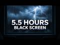 Heavy Rain and Rolling Thunder for Deep Sleep 5.5 Hours Black Screen