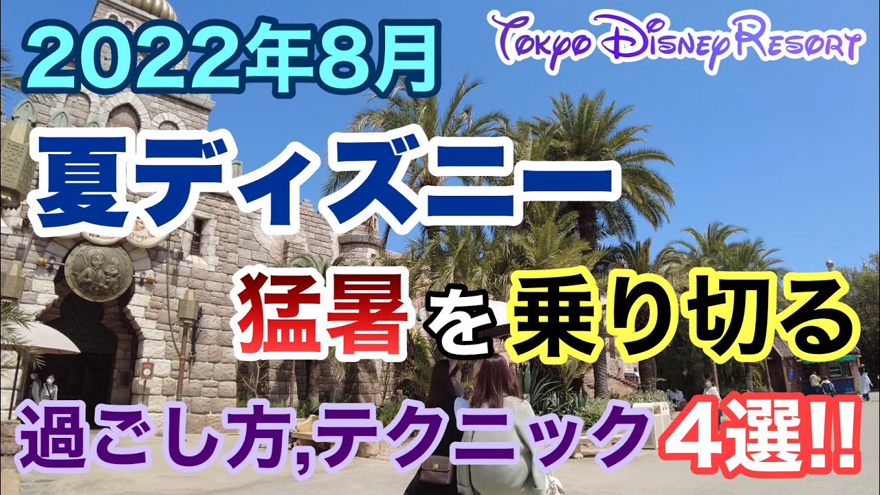 東京ディズニーリゾート22年夏暑さ対策にもなるディズニーでの過ごし方 テクニック 4選 Youtube