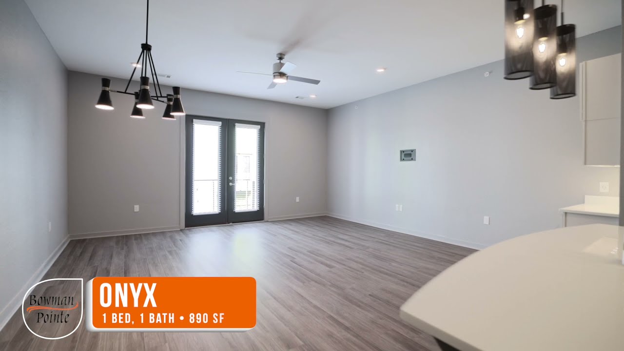 Onyx One Bedroom Apartment Bowman Pointe Apartments YouTube
