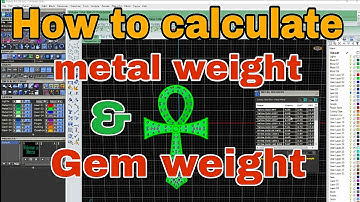 How to calculate metal weight and gem weight in matrix 9 || #3dmodeling #matrix9 #cad #tutorial