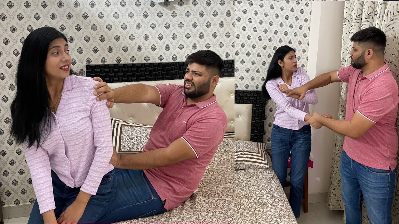 Don't touch me prank on wife