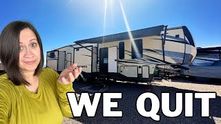 Why We Quit RV Life