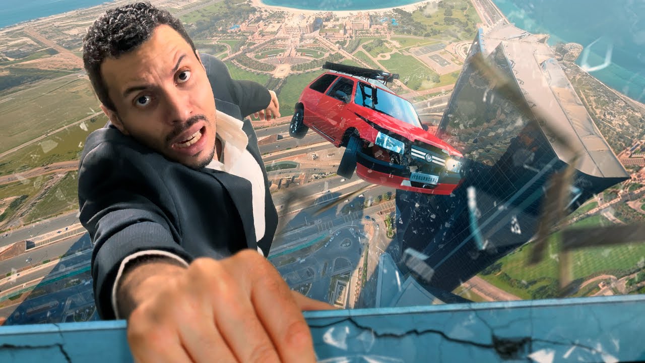 Uno Com Escada Voando Velozes e Furiosos 7 - Montagem Engraçada
